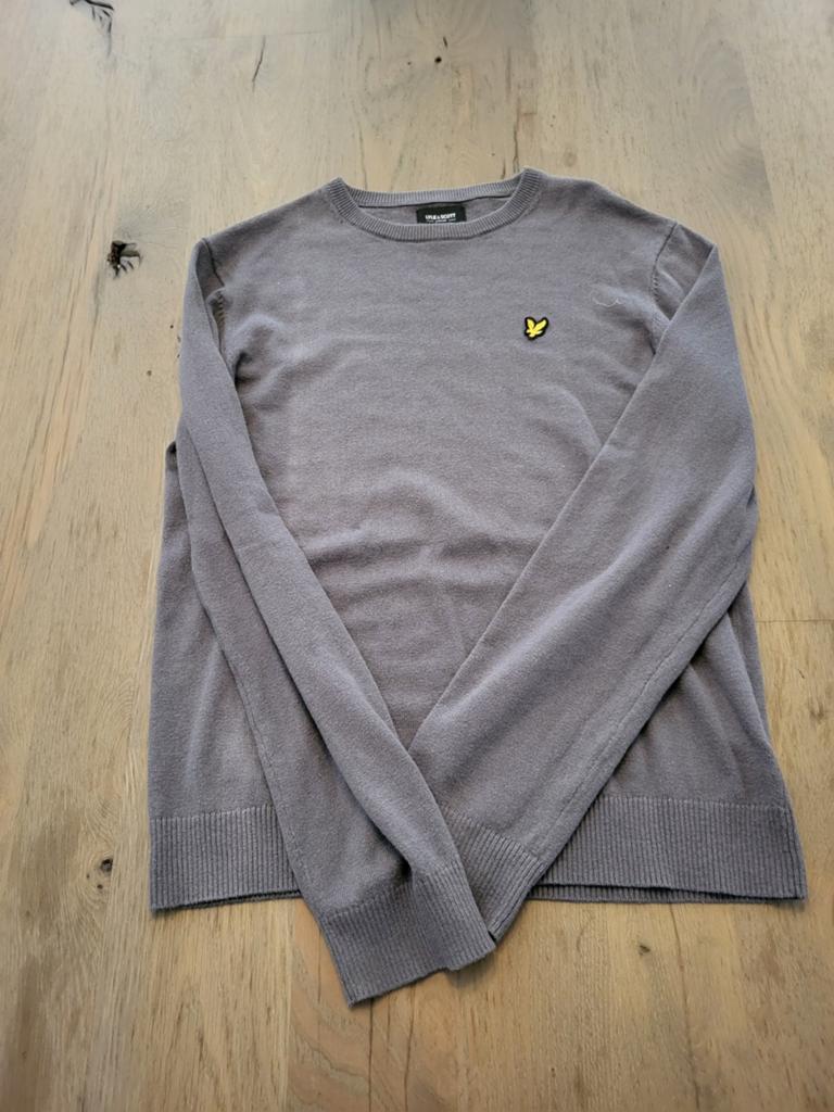 Lyle and scott long sleeve grijs, Ophalen of Verzenden, Jongen, Shirt of Longsleeve