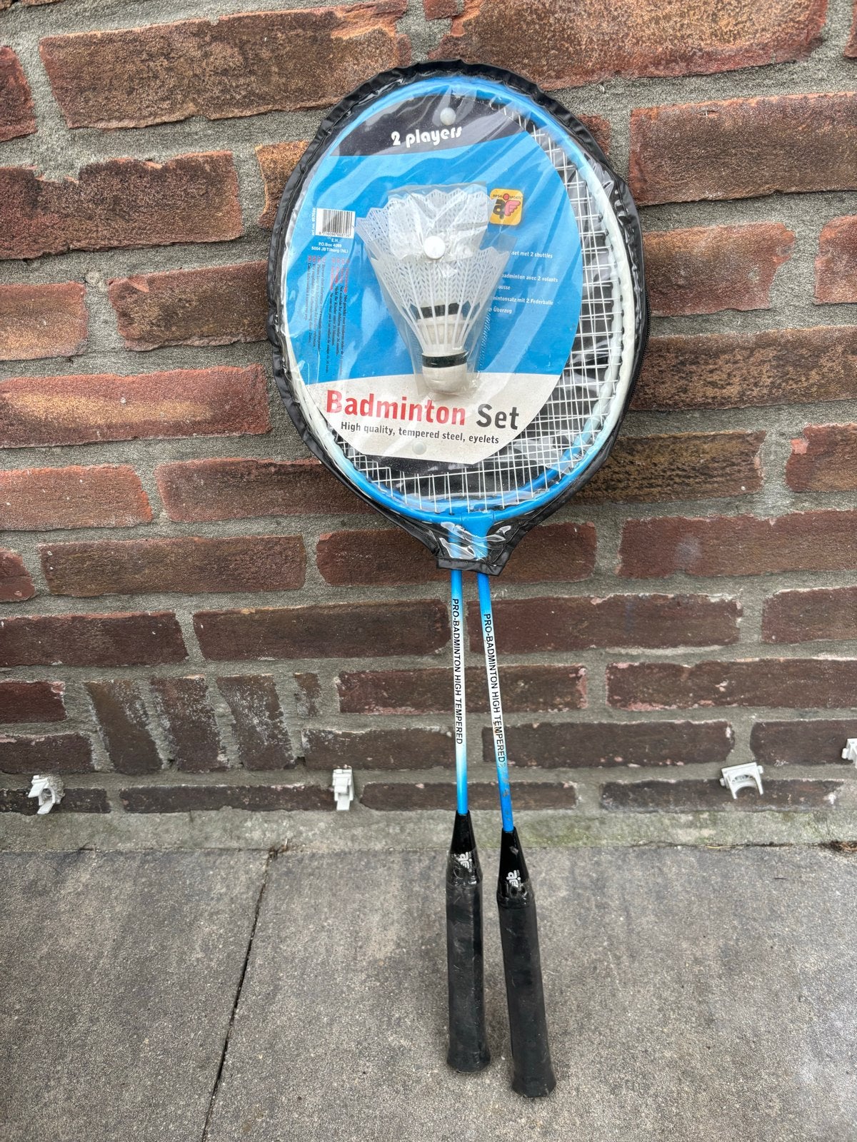 Badminton Set - 2 rackets en shuttles, Ophalen, Zo goed als nieuw, Racket(s)