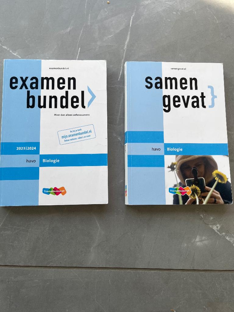 Examenbundel en Samengevat Havo Biologie, Ophalen, Zo goed als nieuw, HAVO, Biologie