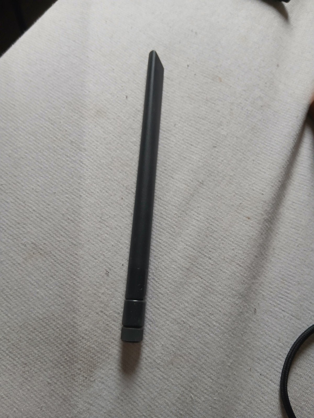 Zwarte Antenne voor Router/Wifi-apparaat, Telecommunicatie, Ophalen of Verzenden, Gebruikt, Antenne