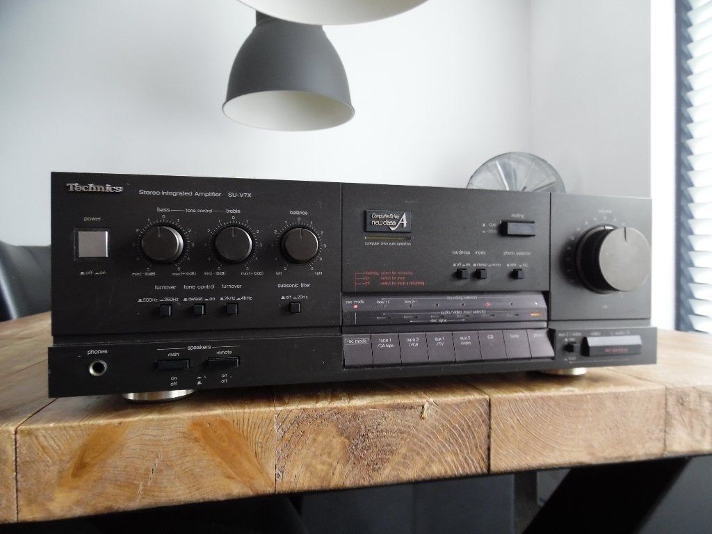 Vintage Technics Computer Drive New Class A Amp type SU-V7X, Overige merken, Gebruikt, Ophalen of Verzenden, 120 watt of meer