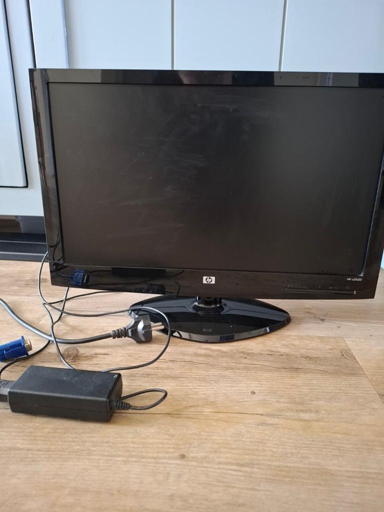 HP X20LED Monitor - 20 inch, Computers en Software, Monitoren, Ophalen, HP, 60 Hz of minder, Gebruikt