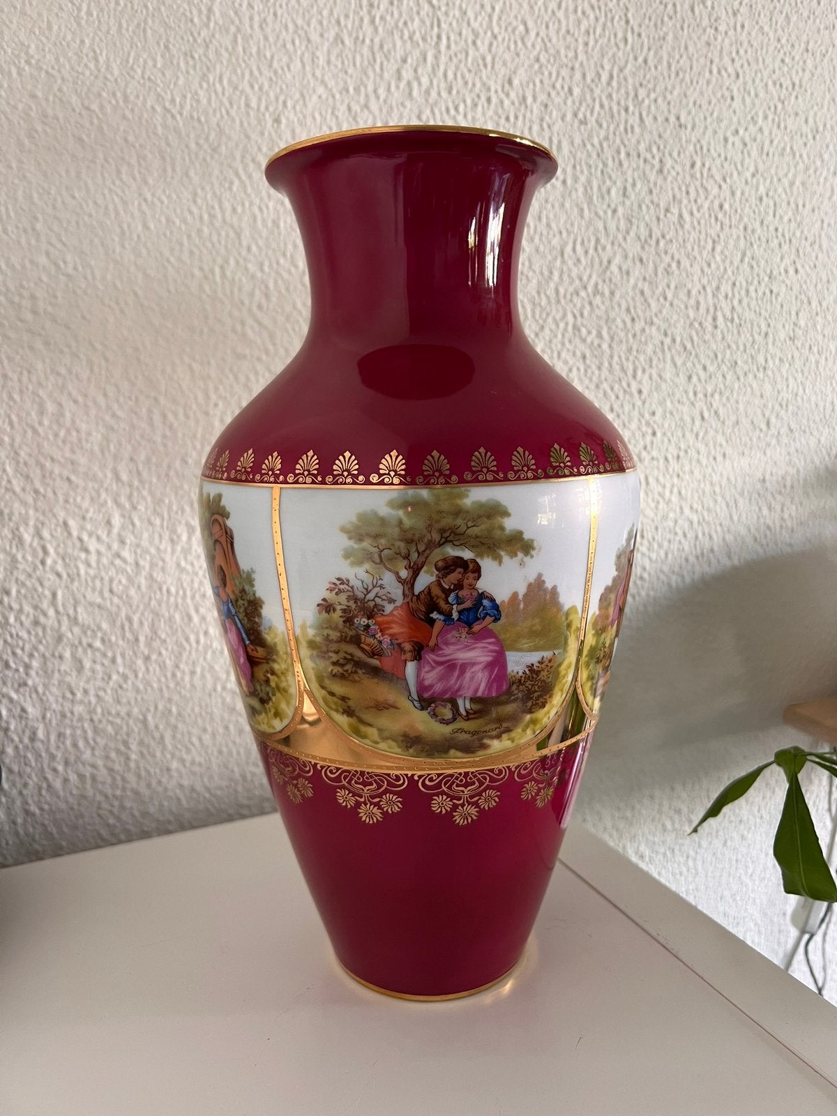 Grote vintage JKW porseleinen vaas – Western Germany, Ophalen