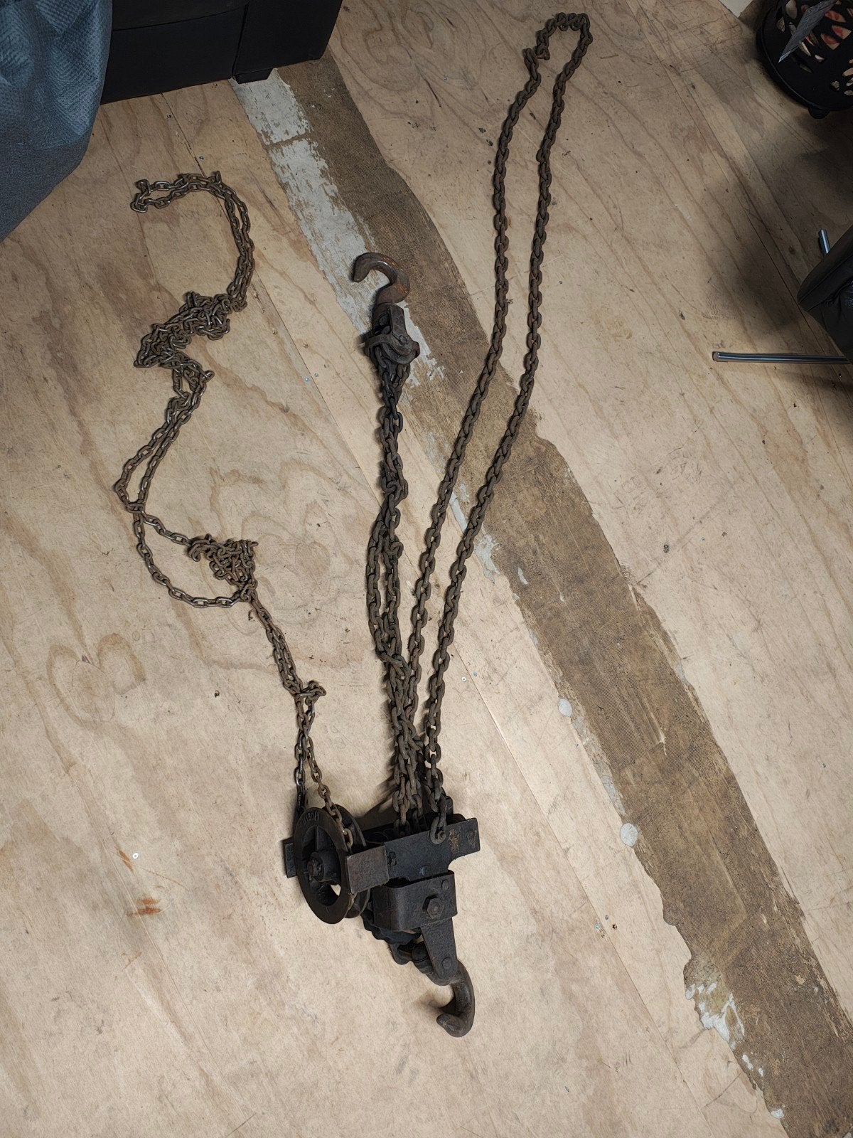 takel ketting kettingtakel, Ophalen, Gebruikt