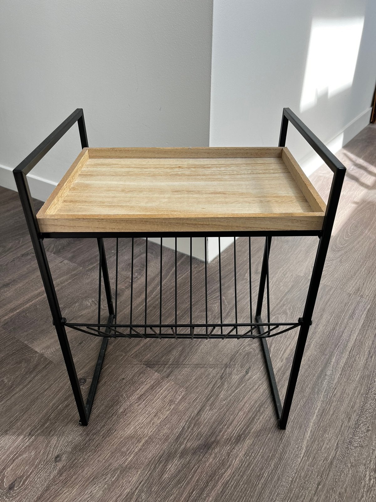 Bijzettafel, Ophalen, 50 tot 100 cm, Rond, Zo goed als nieuw