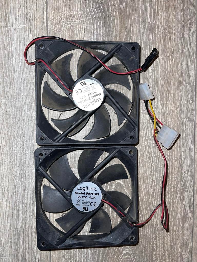 LogiLink FAN103 PC ventilatoren (10 stuks), Ophalen of Verzenden, Gebruikt, Luchtkoeling
