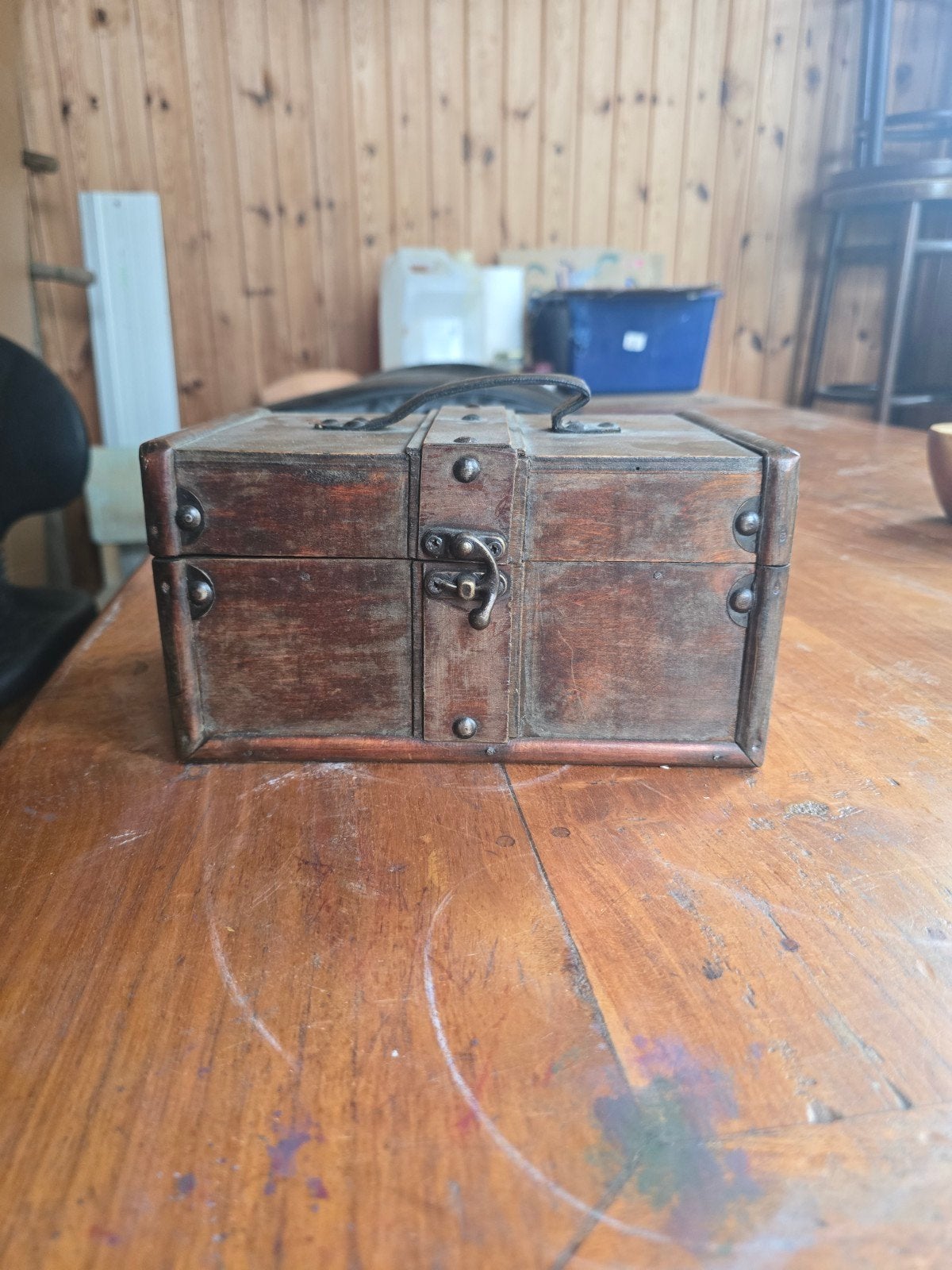 Oud kistje, Ophalen of Verzenden, Minder dan 50 cm, Minder dan 50 cm