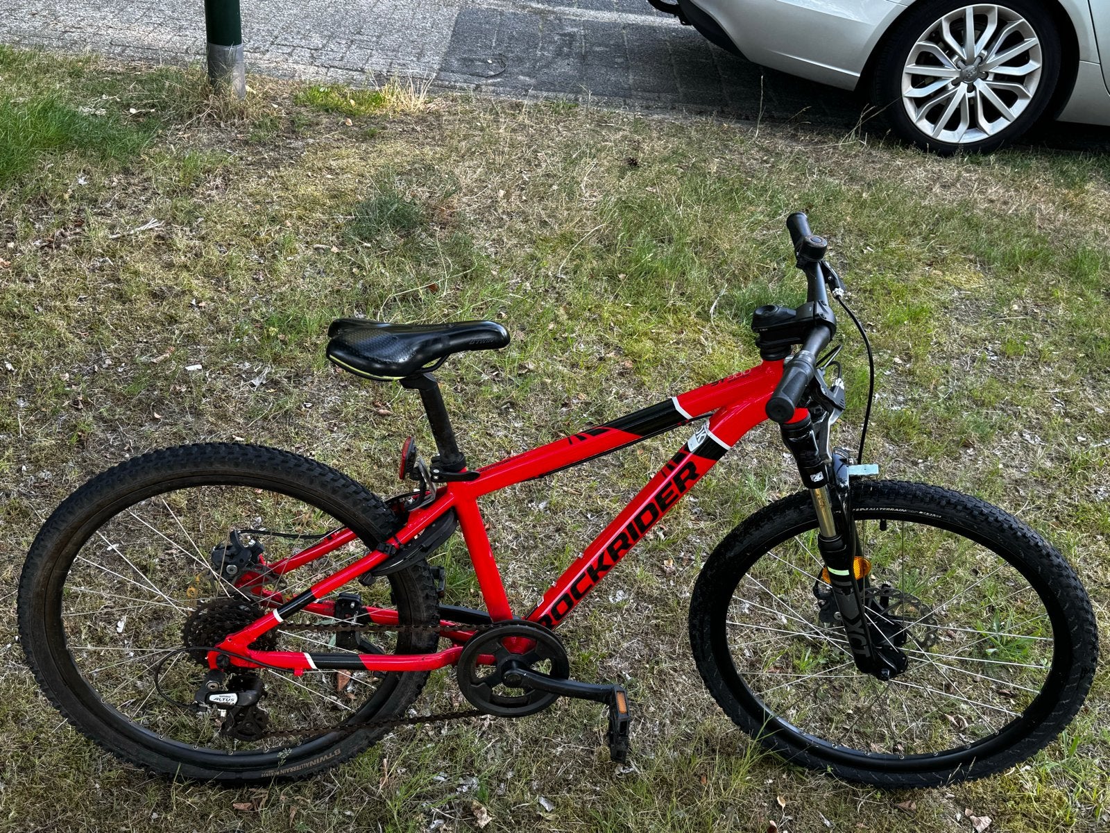 Rockrider ST900 Mountainbike - Rood/Zwart 24”, Fietsen en Brommers, Fietsen | Mountainbikes en ATB, Gebruikt, Hardtail, Heren