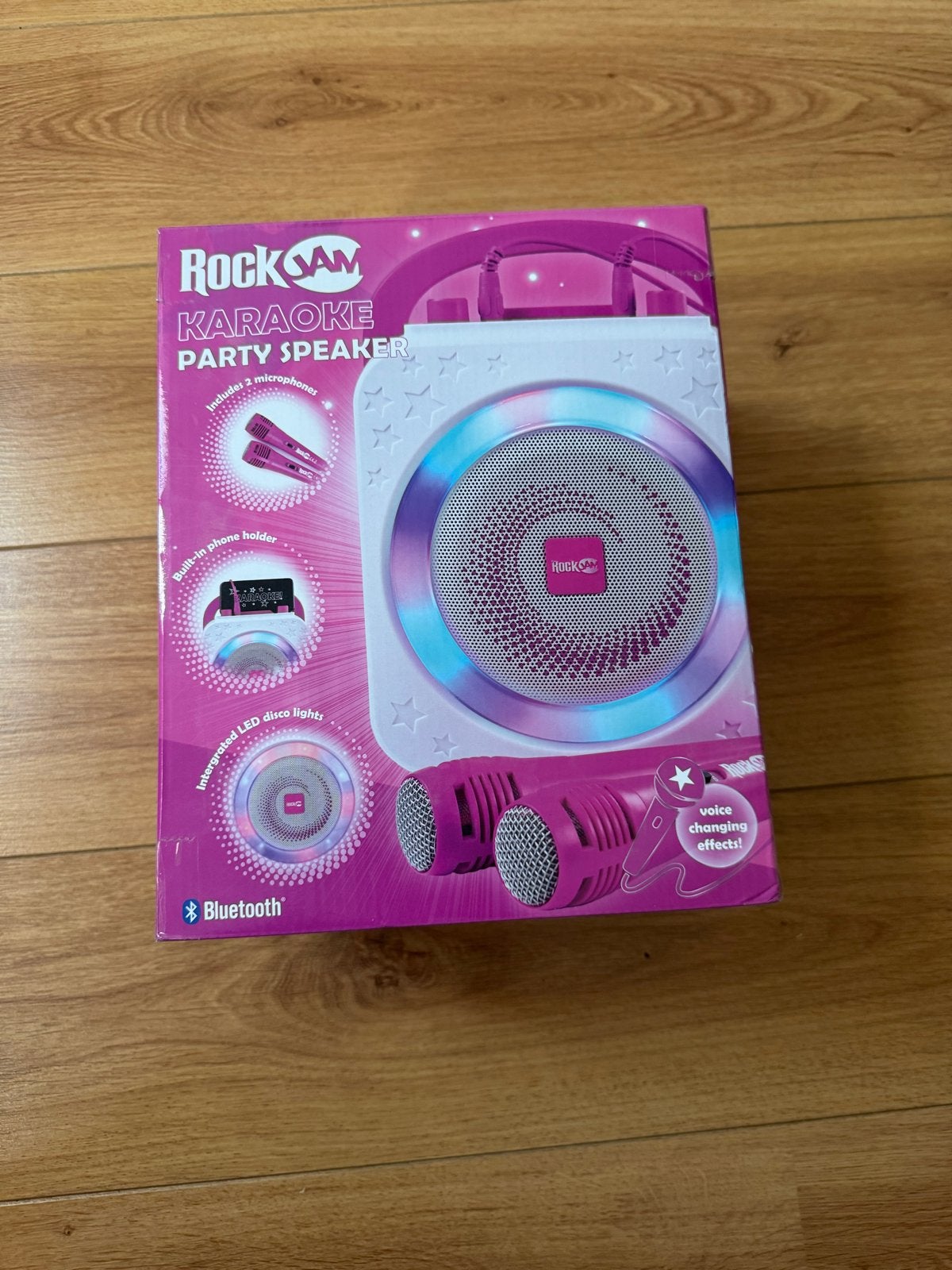 RockJam Karaoke Party Speaker met 2 Microfoons, Ophalen of Verzenden, Gebruikt, Complete set