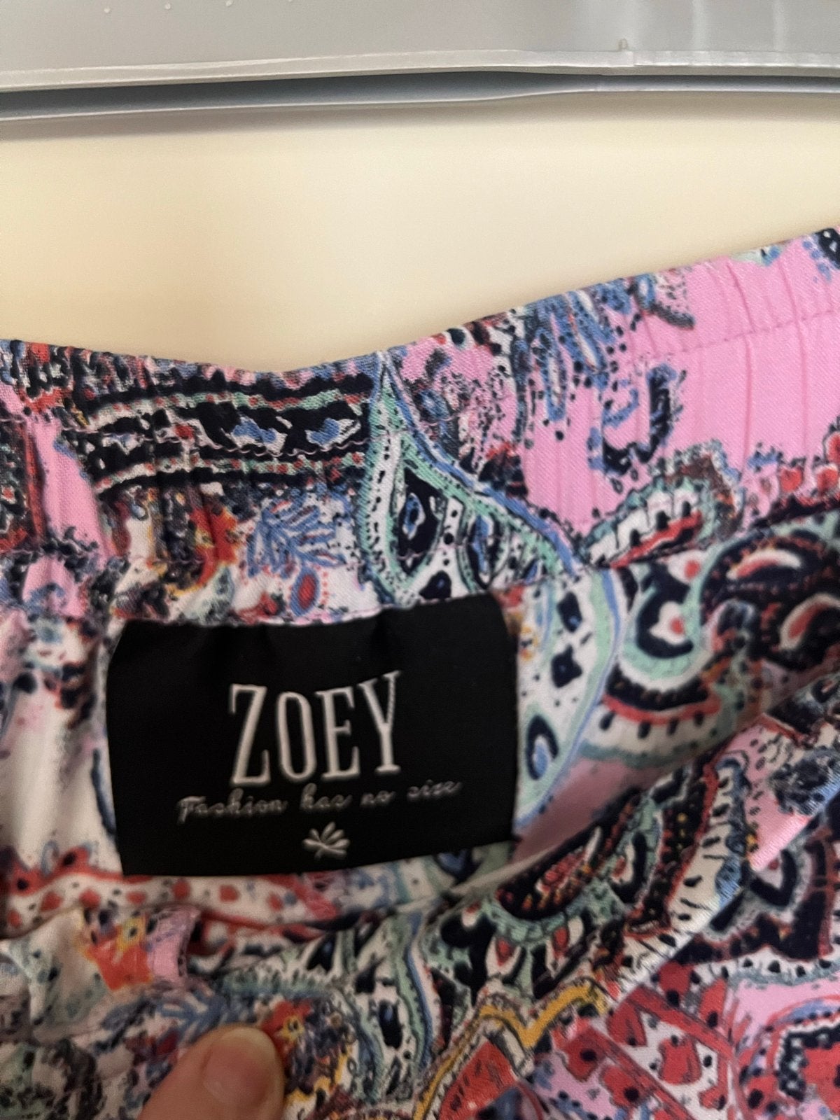 ZOEY Gebloemde Lange Wijde Zomerbroek Maat L/50/52, Meerkleurig, Maat 46/48 (XL) of groter, Ophalen of Verzenden, Zo goed als nieuw