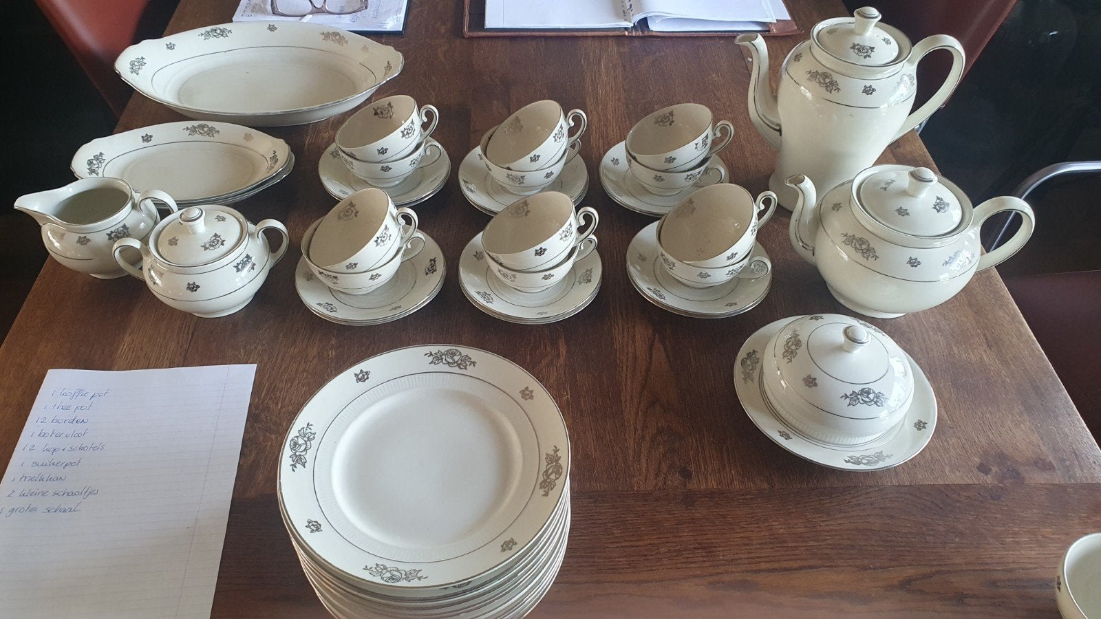 Antiek Mosa Servies '5 Poorten' - Compleet Set, Ophalen