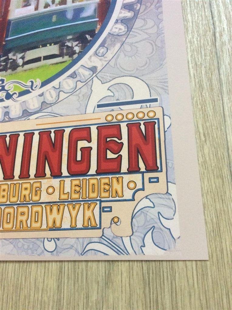 NZH de Blauwe Tram HTM Scheveningen Deco Poster Print, Verzenden, Nieuw, Tram, Overige typen