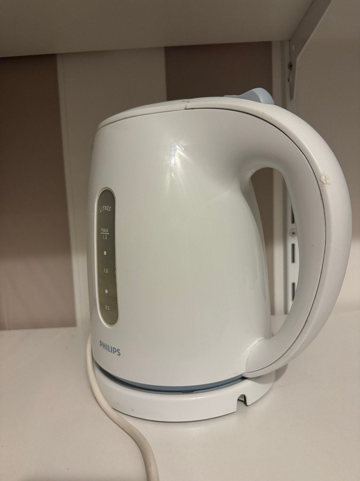 Philips waterkoker, 1 tot 2 liter, Ophalen, Gebruikt