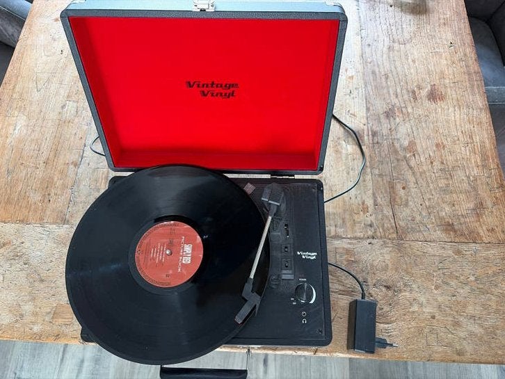 Vintage Vinyl Platenspeler - Draagbaar en Compact, Audio, Tv en Foto, Platenspelers, Ophalen, Gebruikt, Platenspeler, Overige merken