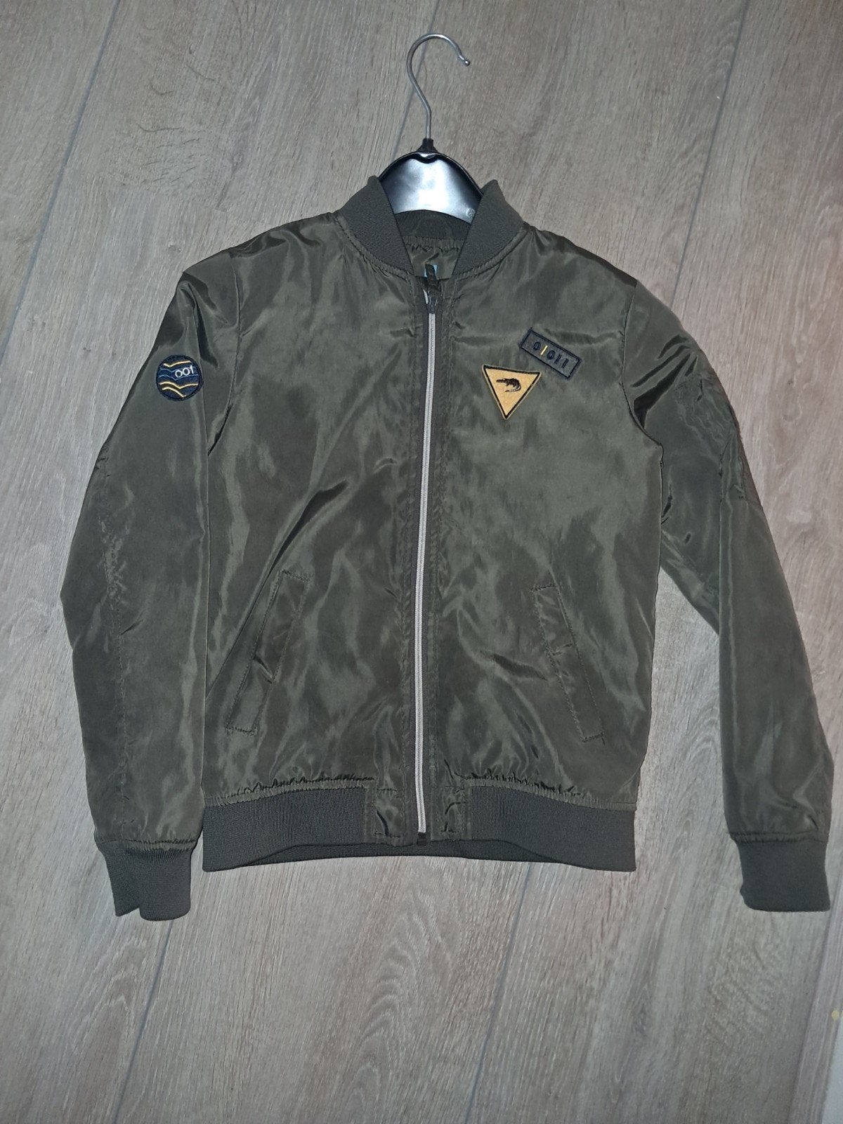 Stoere kaki bomberjack voor jongens, Ophalen of Verzenden, Zo goed als nieuw, HEMA, Jongen