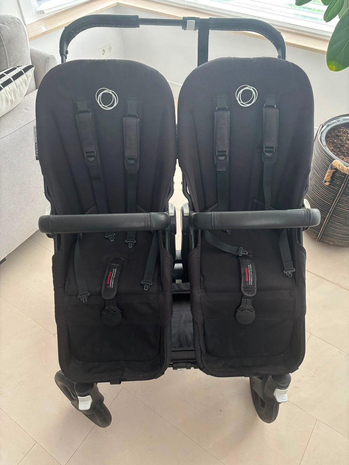 Bugaboo donkey 3 COMPLEET (twin zwart), Ophalen, Zo goed als nieuw, Kinderwagen of Buggy