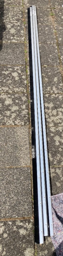 Borstel tochtstrips/ dorpelstrip nieuw IBS 220cm aluminium, Ophalen, Minder dan 80 cm, Overige typen, Minder dan 200 cm