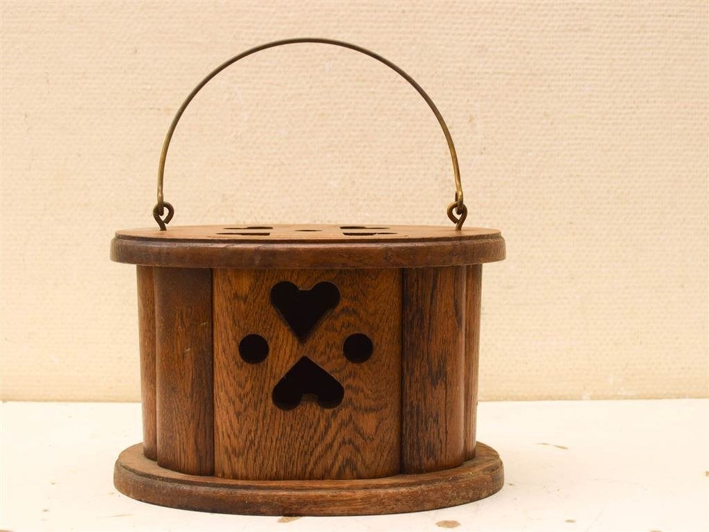 Houten voetenstoof 52070, Huis en Inrichting, Minder dan 50 cm, Gebruikt, 125 cm of meer, Ophalen of Verzenden