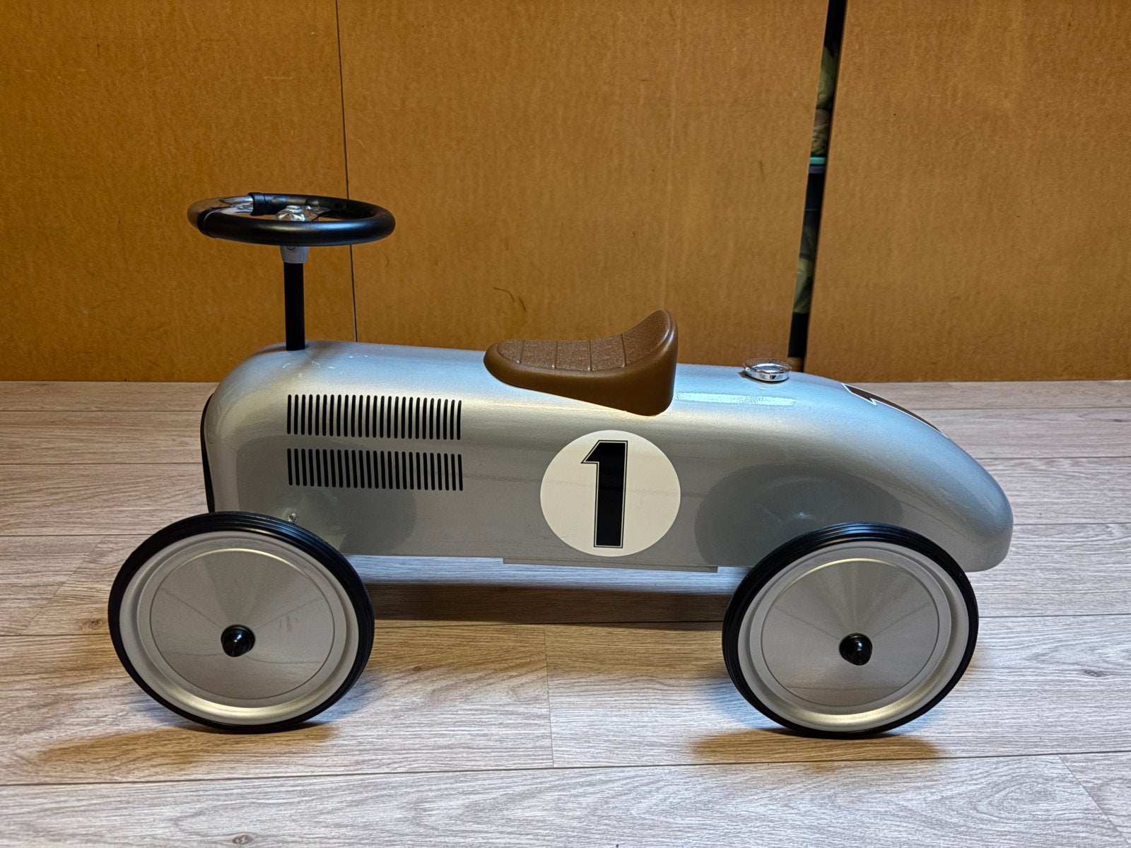 Retro loopauto zilver - Vintage kinderauto, Ophalen, Gebruikt
