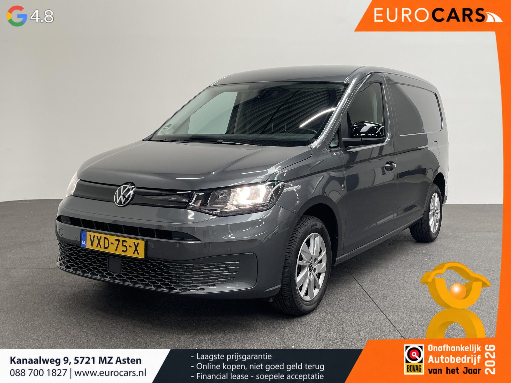Volkswagen Caddy Cargo Maxi 2.0 TDI Style Automaat Airco App, Auto's, Stof, Gebruikt, 4 cilinders, Origineel Nederlands