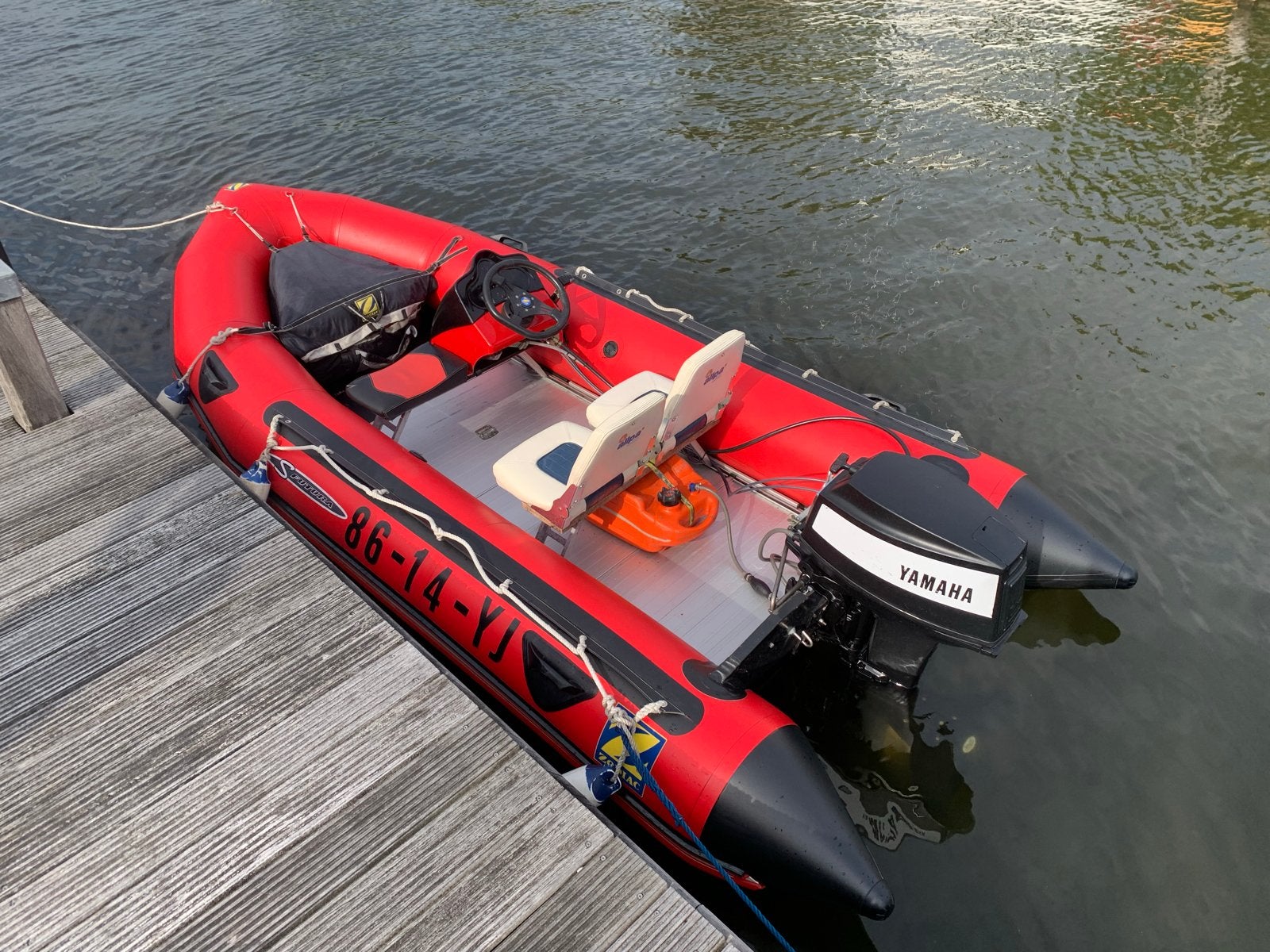 Zodiac Futura S MK2 met 40pk Yamaha en boottrailer, Watersport en Boten, Ophalen, Aluminium, 4 m, Zodiac