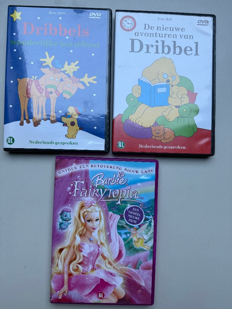 3 kinder dvd's, Alle leeftijden, Ophalen of Verzenden, Zo goed als nieuw, Film