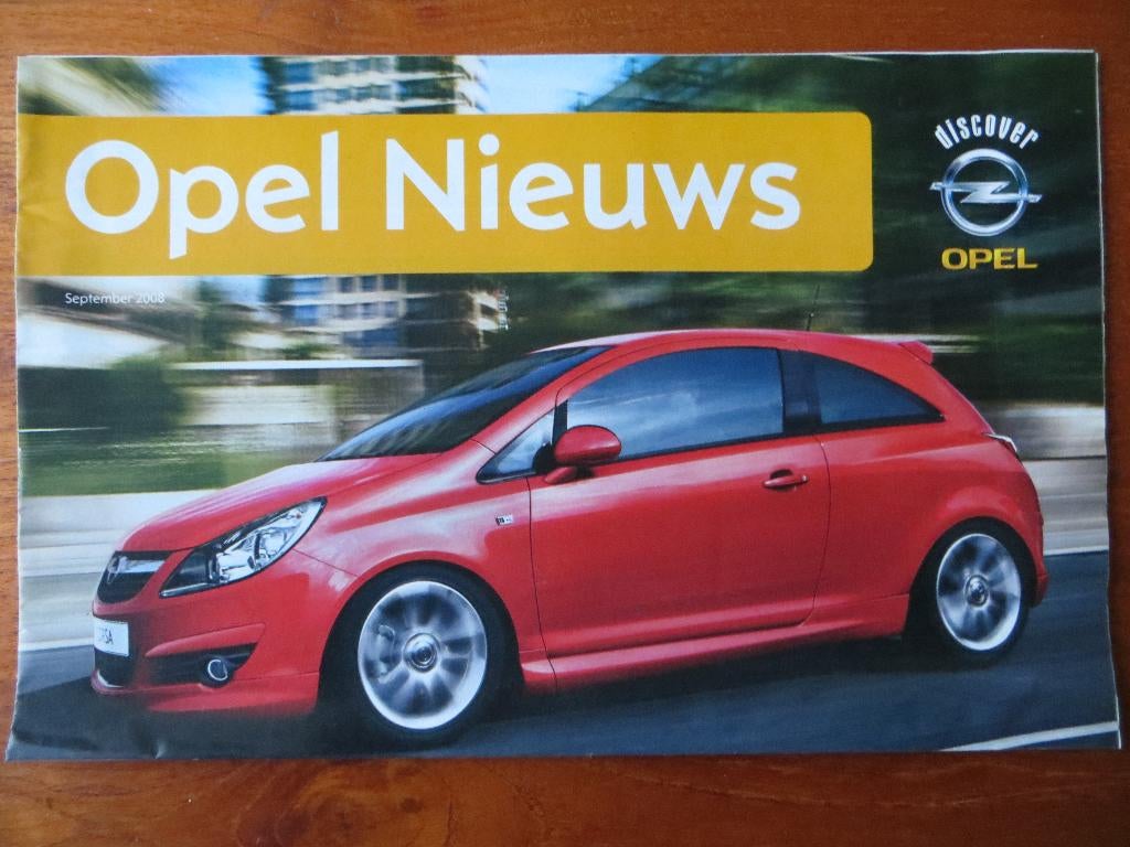 Opel Nieuws (2008) o.a. Agila Enjoy, Corsa Enjoy, Ophalen of Verzenden, Nieuw, Opel