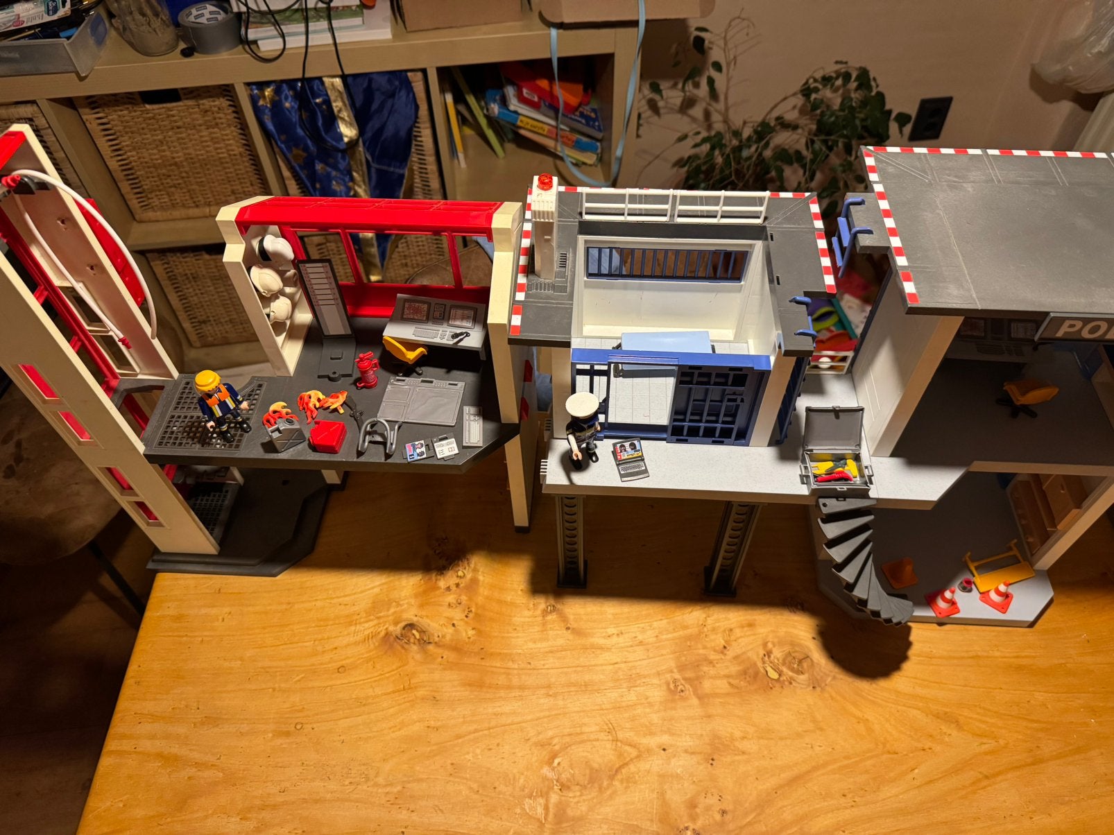 Playmobile brandweer en politir, Ophalen, Gebruikt