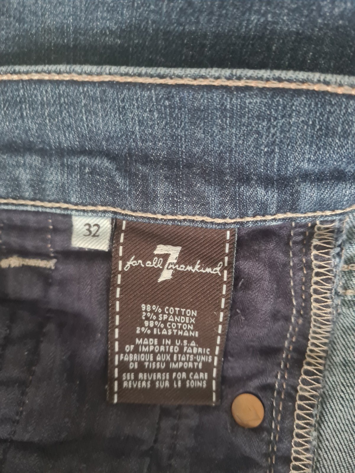 Seven for all mankind jeans, Kleding | Dames, Spijkerbroeken en Jeans, Blauw, Ophalen of Verzenden, W30 - W32 (confectie 38/40)