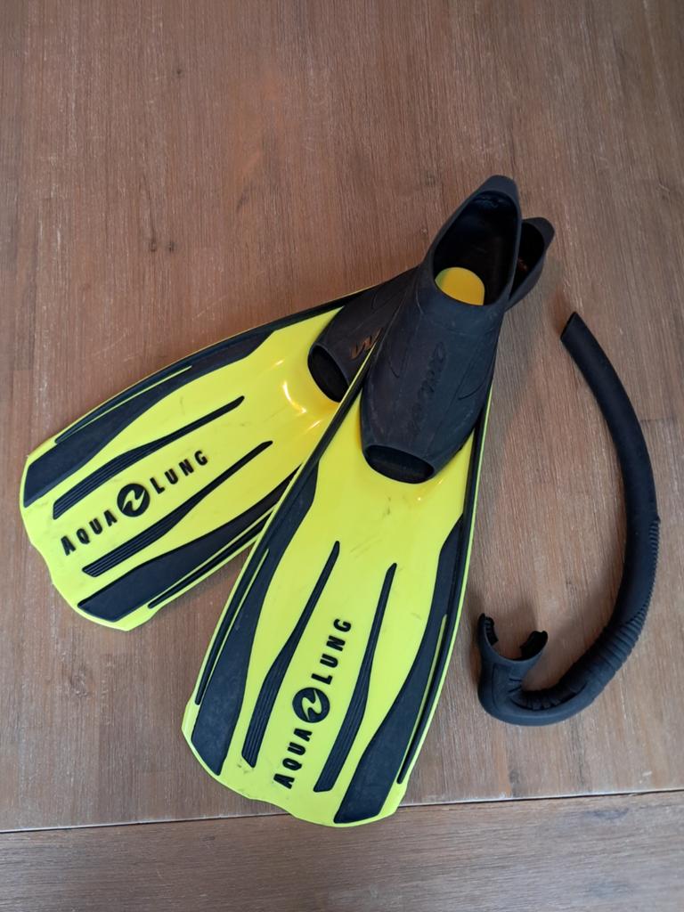 Aqua Lung zwemvliezen maat 36/37 met snorkel, Ophalen of Verzenden