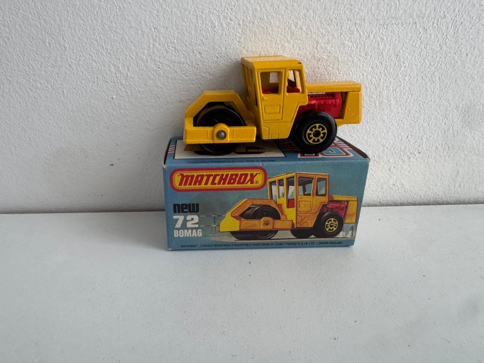 4 stuks wegenbouw Matchbox 75 Nummers: 48 - 26 - 58 -72, Ophalen of Verzenden