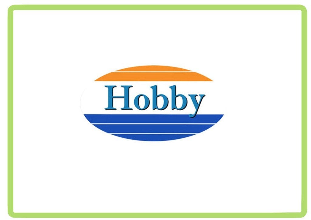 Hobby ovaal gekleurd caravan en camper sticker, Verzenden, Nieuw, Overige typen