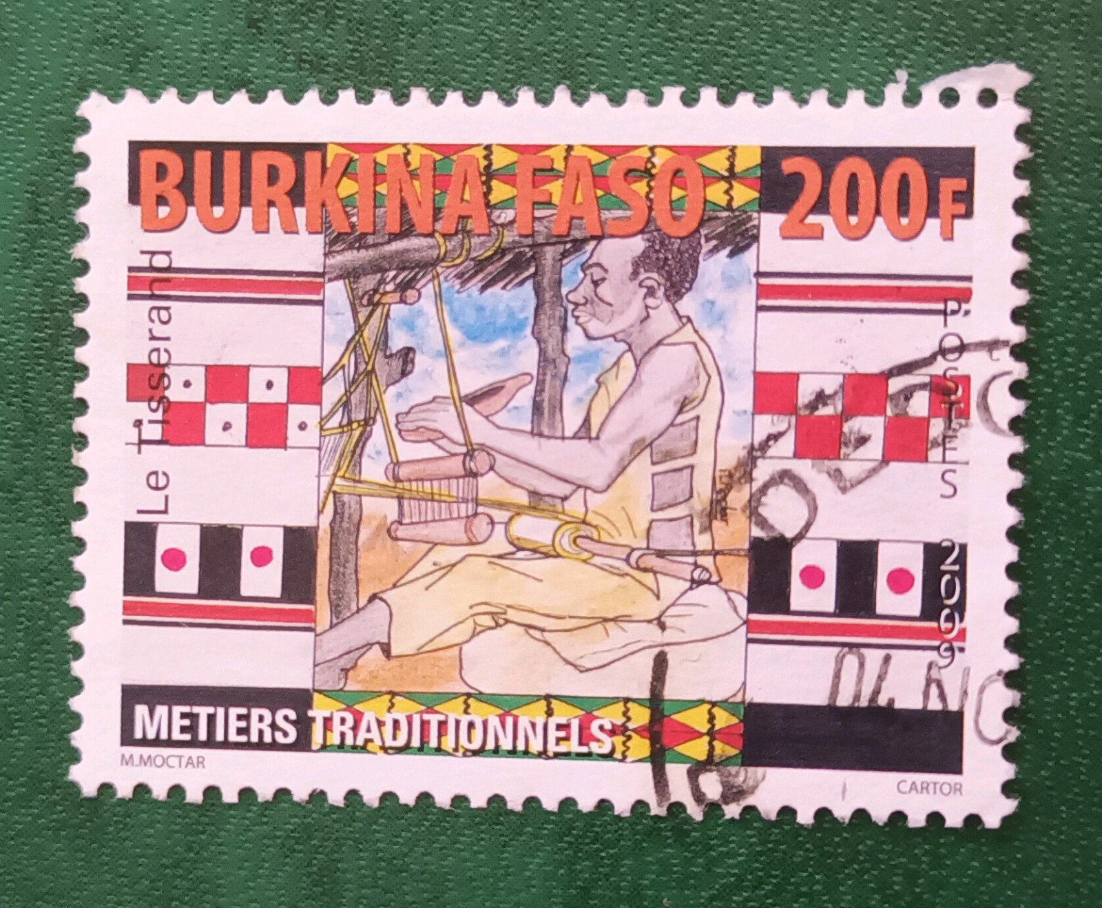 Burkina Faso 2009 pz trad werk, Verzenden, Overige landen, Gestempeld