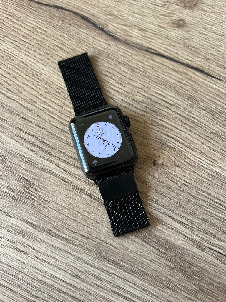 Apple Watch series 3 stainless steel, Hoogte, Apple Watch ⌚️, Zwart, IOS