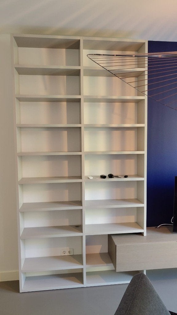 Open kast + zwevend tv-meubel met 2 laden of 2 klepkasten, Ophalen, Overige materialen, 200 cm of meer, Zo goed als nieuw