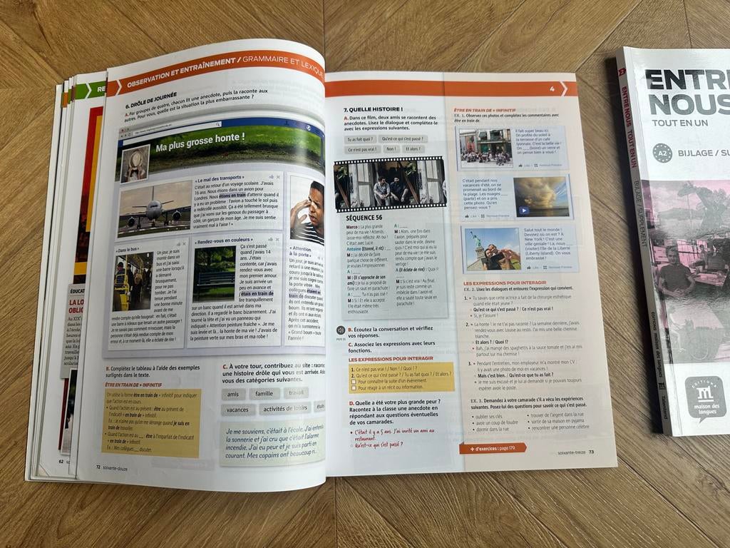 Methode Frans Entre Nous 2 A2 Leerboek + Bijlage + CD, Verzenden, Alpha, Gelezen, Overige niveaus