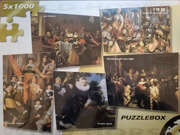 Wild Horse 5 puzzels oude meesters 1000 stukjes
5 verschille, Ophalen of Verzenden, 500 t/m 1500 stukjes, Zo goed als nieuw