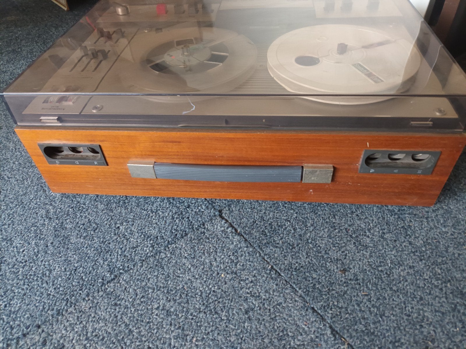 vintage SABA Hi-Fi-TG 544 Stereo Bandrecorder met stofkap, Ophalen, Bandrecorder, Met stofkap