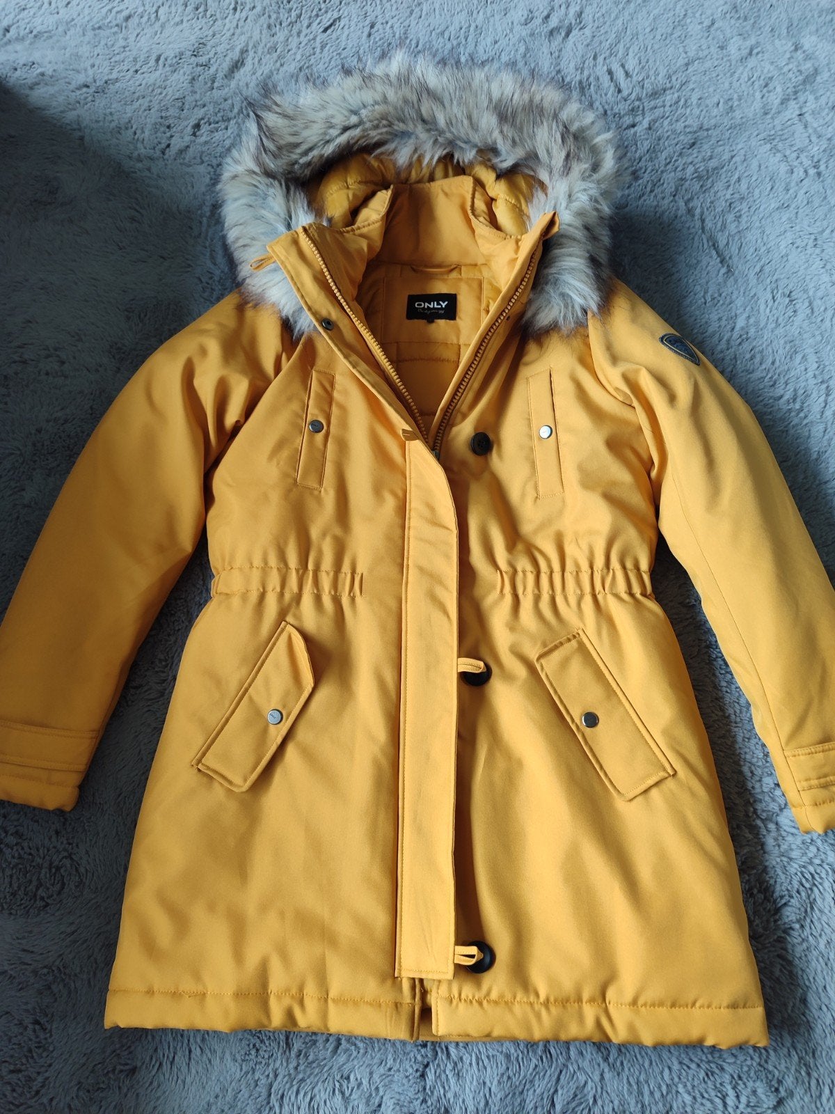 Nieuwe dames parka jas van Only, Maat 38/40 (M), Only, Geel, Nieuw