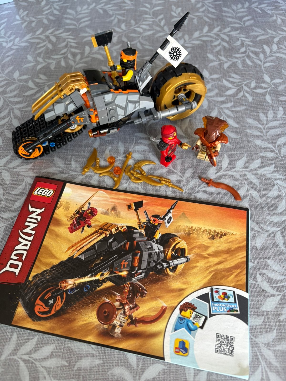 Lego 70672 Cole’s Dirt Bike, Kinderen en Baby's, Gebruikt, Lego, Ophalen of Verzenden, Inclusief instructies