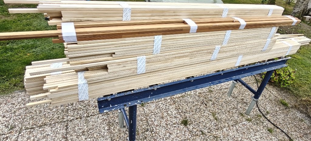 Accoya glaslatten, Ophalen, Overige typen, Nieuw, 160 cm of meer
