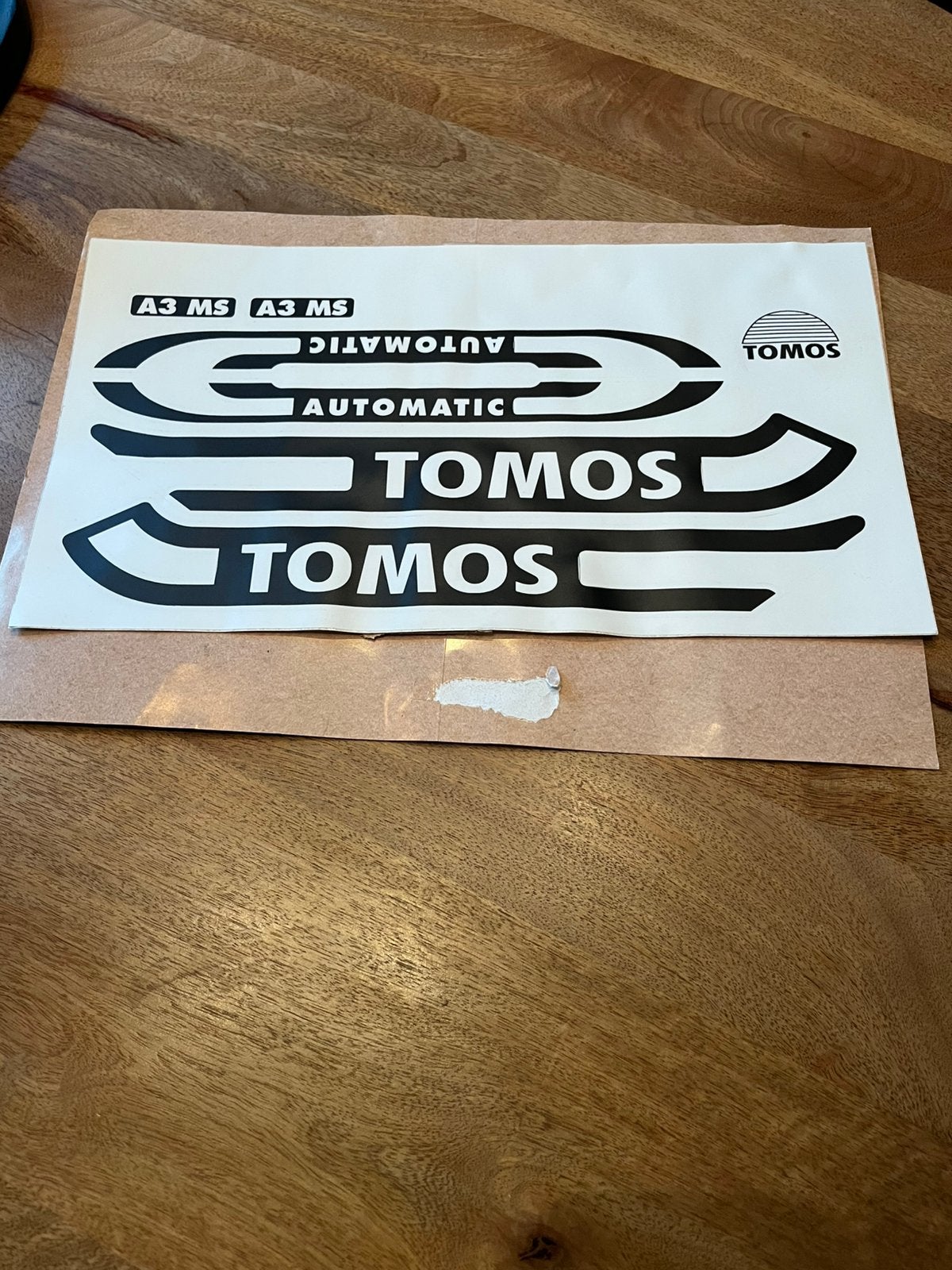 Tomos doorzichtige stickerset, Ophalen, Nieuw, Overige typen