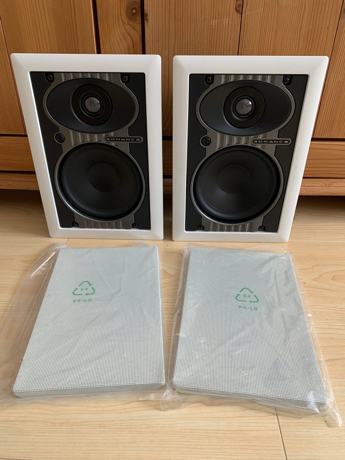 2x Sonance by Sonos "Symphony" In-Wall speakers (S622T),wit., Audio, Tv en Foto, Luidsprekers, Ophalen, Stereo speakers, Stofbestendig