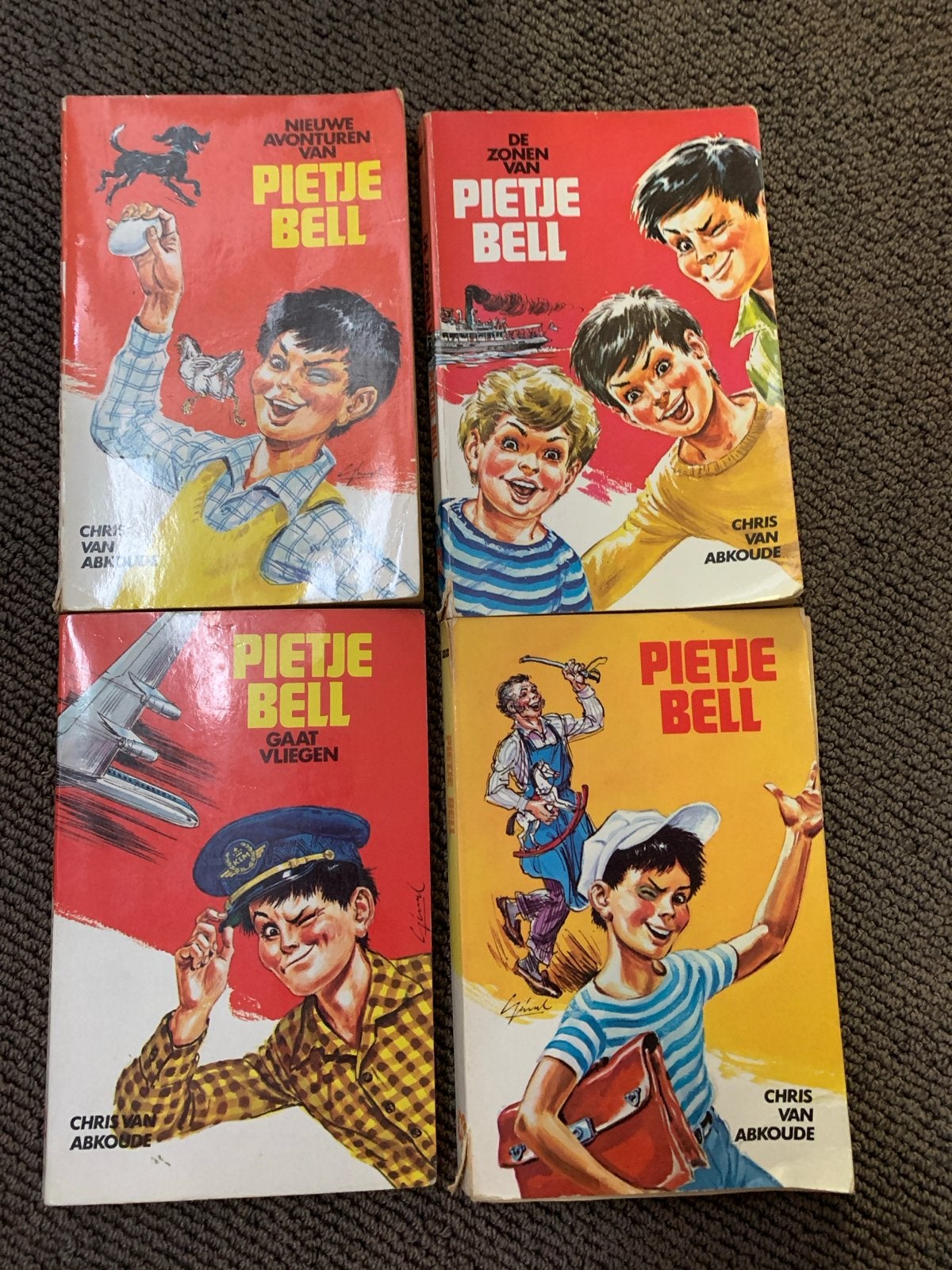 Pietje Bell Boeken - 4-delige set van Chris van Abkoude, Ophalen of Verzenden, Gelezen, Fictie algemeen