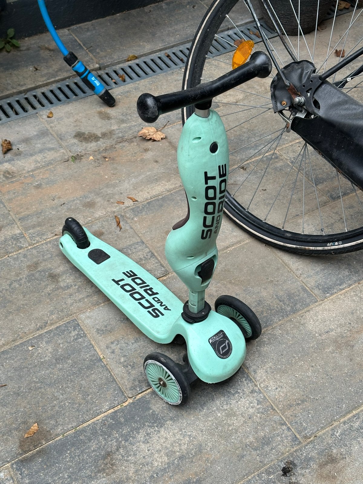 Scoot and Ride Highwaykick 1 - Mintgroen, Fietsen en Brommers, Ophalen, Gebruikt, Gewone step