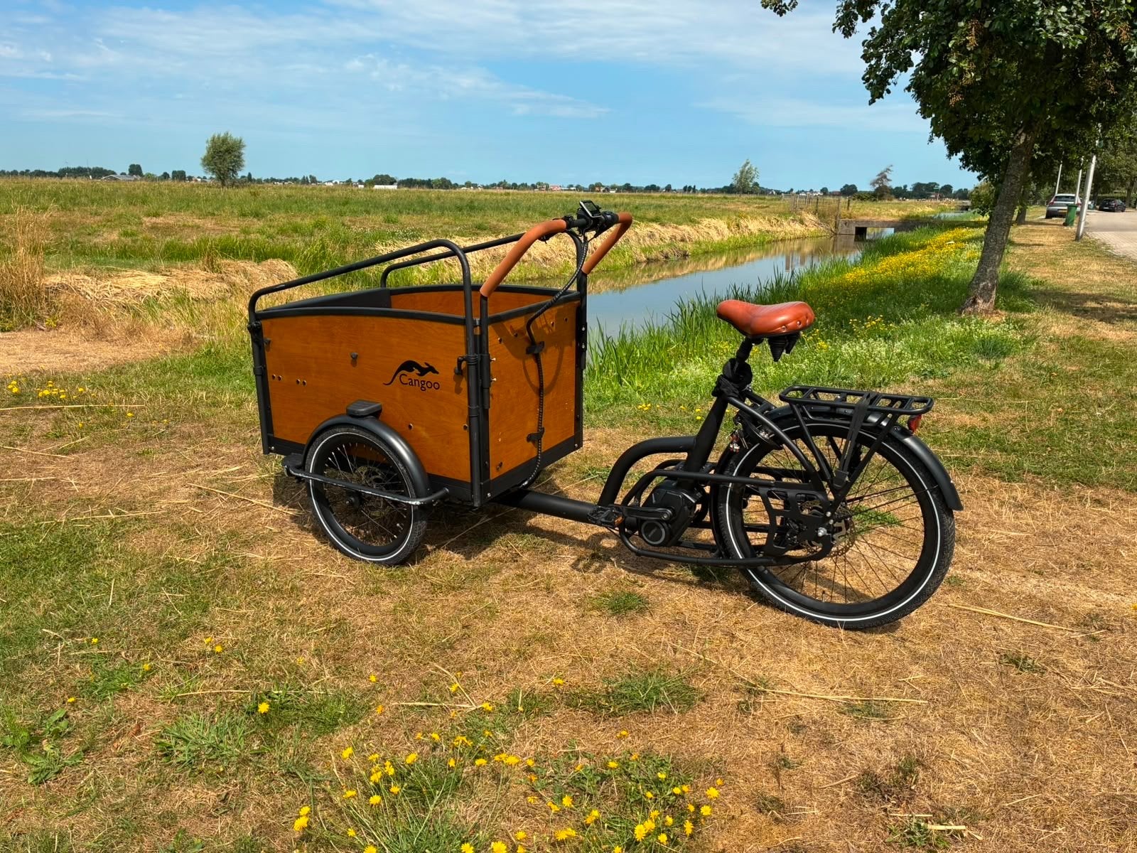 Cangoo Noon elektrische bakfiets - Zo goed als nieuw, Elektrisch, Zo goed als nieuw, 2 kinderen, Schijfrem
