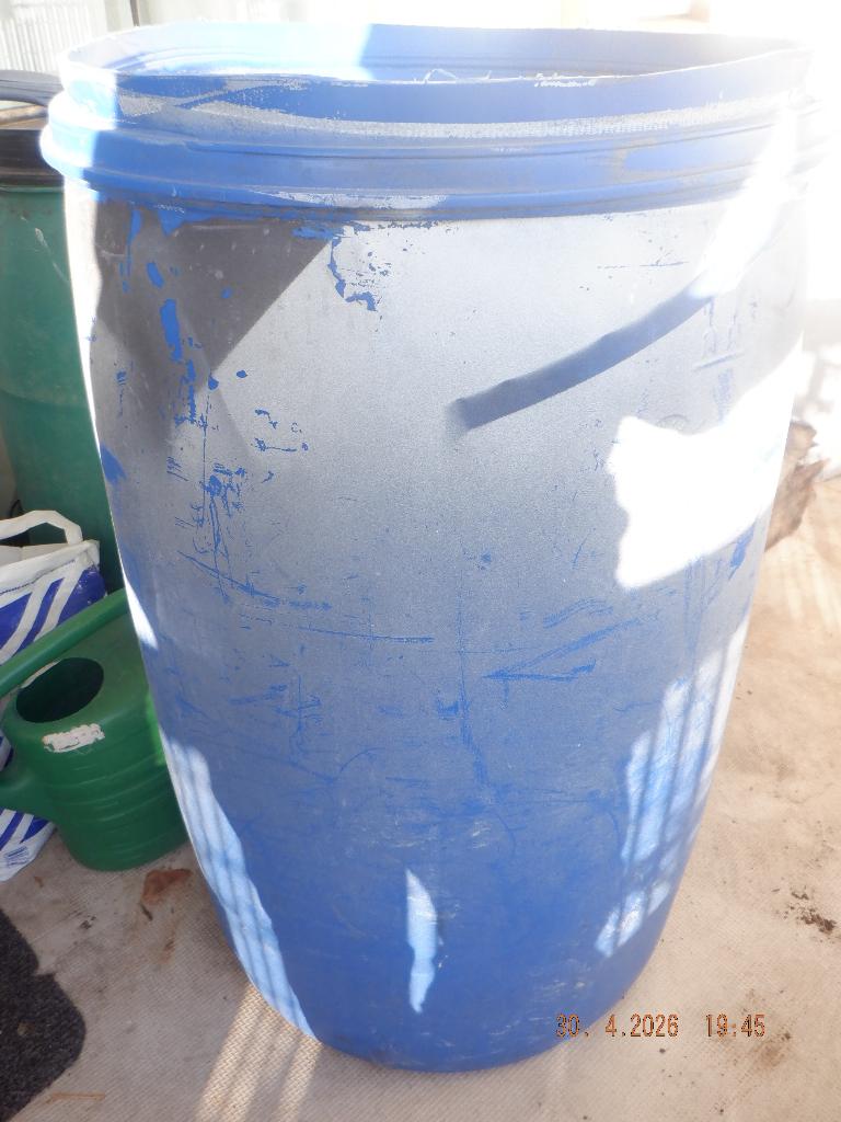 ton blauwe ton, 150 liter of meer, Ophalen, Gebruikt, Kunststof