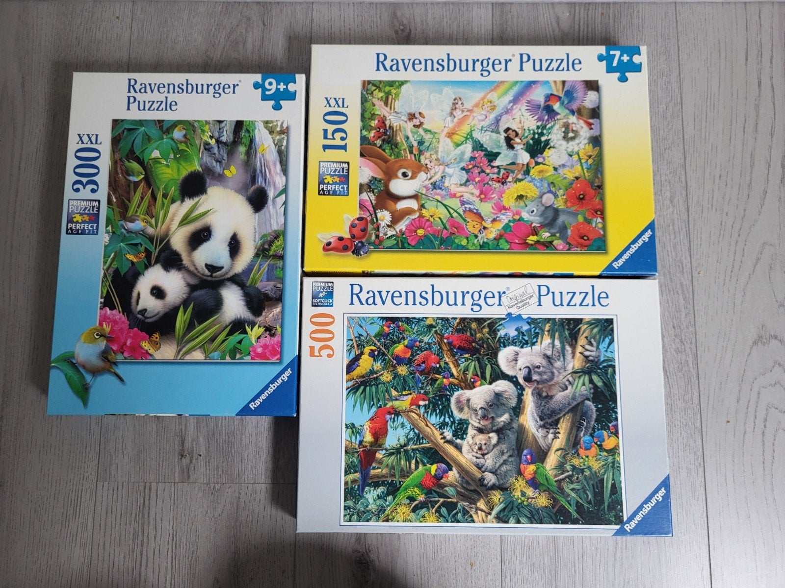 3 Puzzels Ravensburger, Ophalen of Verzenden, Meer dan 50 stukjes, Zo goed als nieuw, 6 jaar of ouder