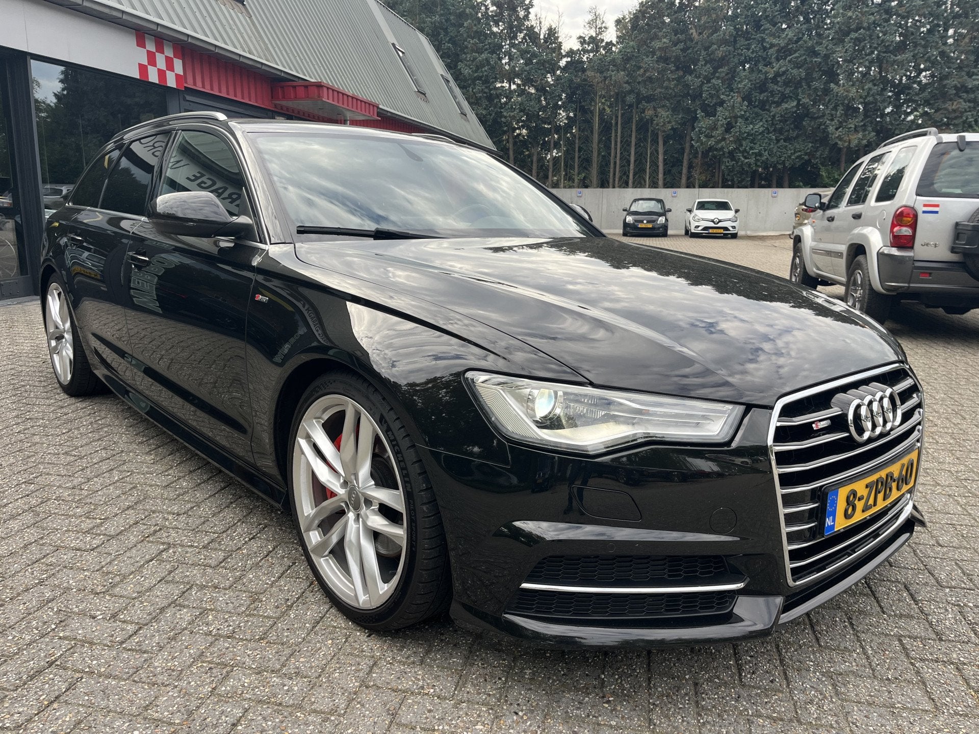 Audi A6 Avant 2.0 TFSI Sport Edition Havannaschwarz Metallic, Auto's, Gebruikt, Euro 6, 4 cilinders, Leder en Stof