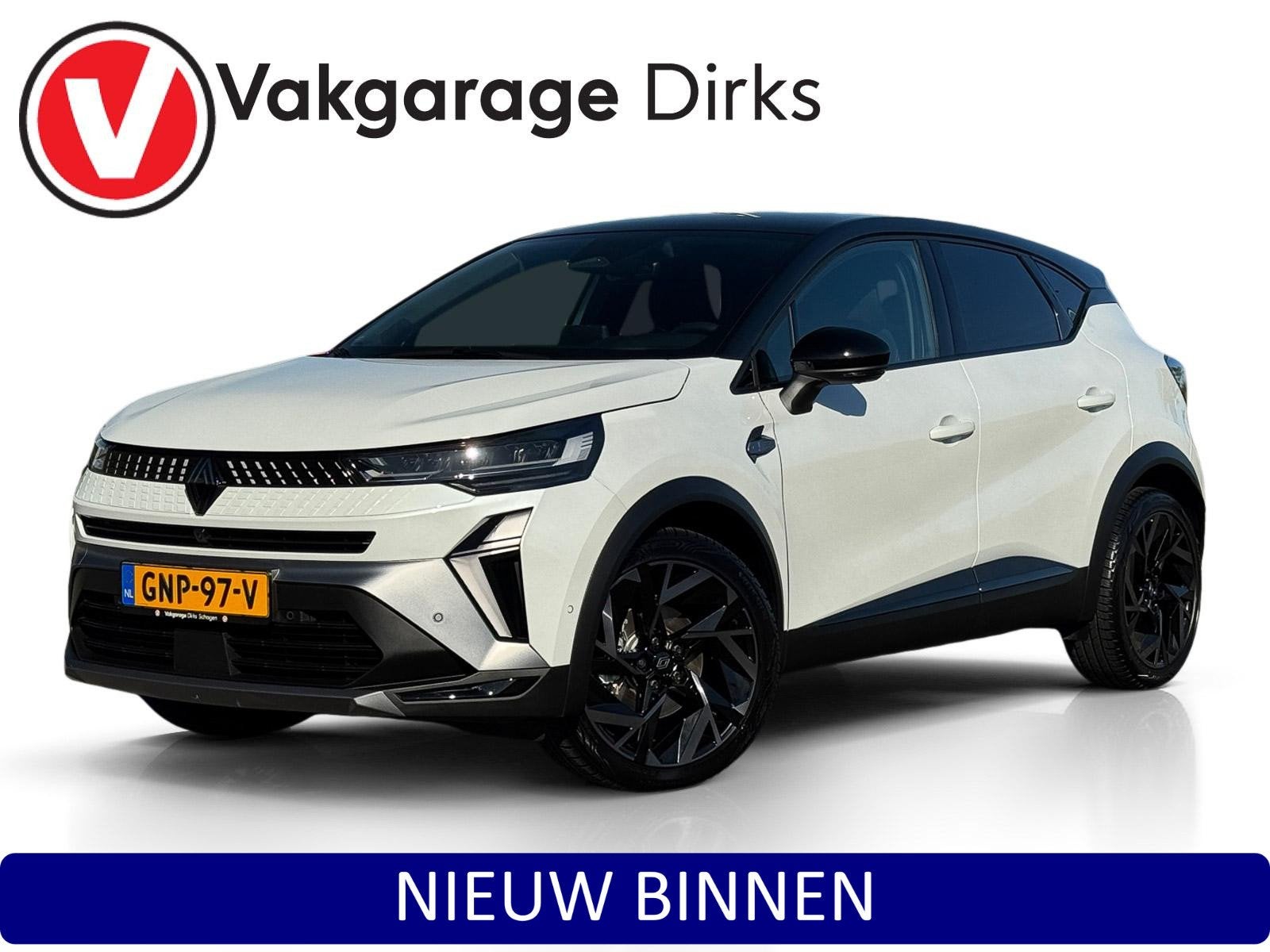 Renault Captur 1.6 E-Tech Full Hybrid 145 Esprit Alpine ✅, Auto's, Gebruikt, Wit, Origineel Nederlands, Bedrijf